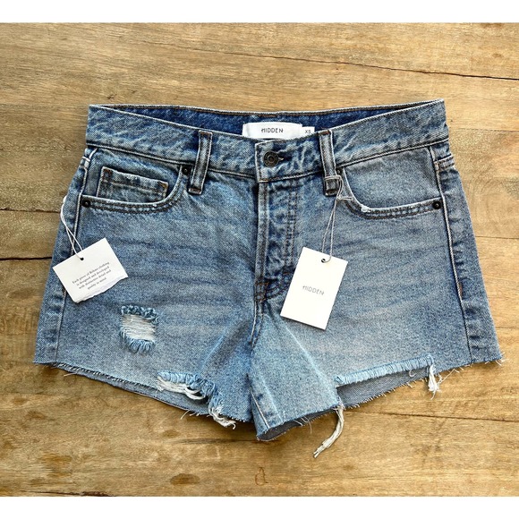 Boheme Pants - Hidden Kenzie Mid-rise Denim Shorts - Size XS - NWT